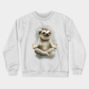 sloth meditate Crewneck Sweatshirt